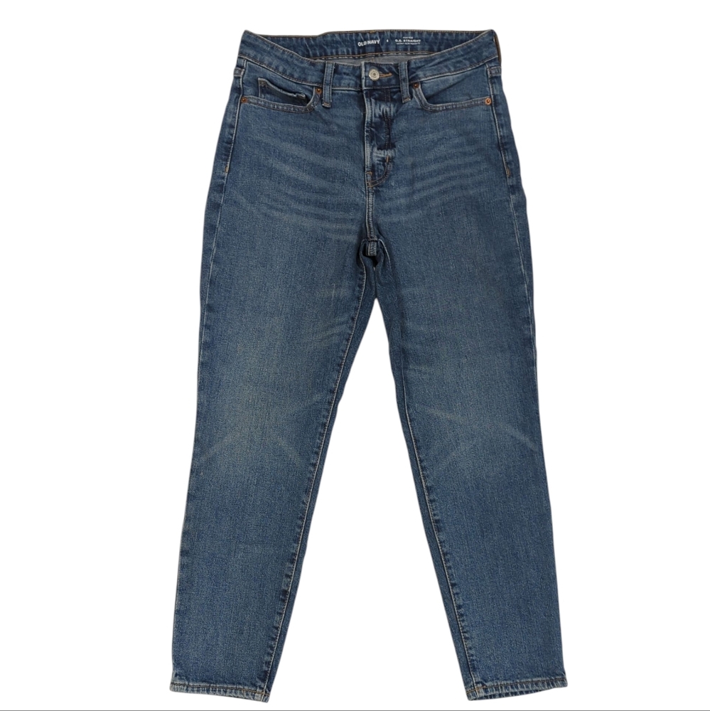 Old Navy High Rise OG Straight Secret Slim Pockets Jeans - Women Size 6 Classic